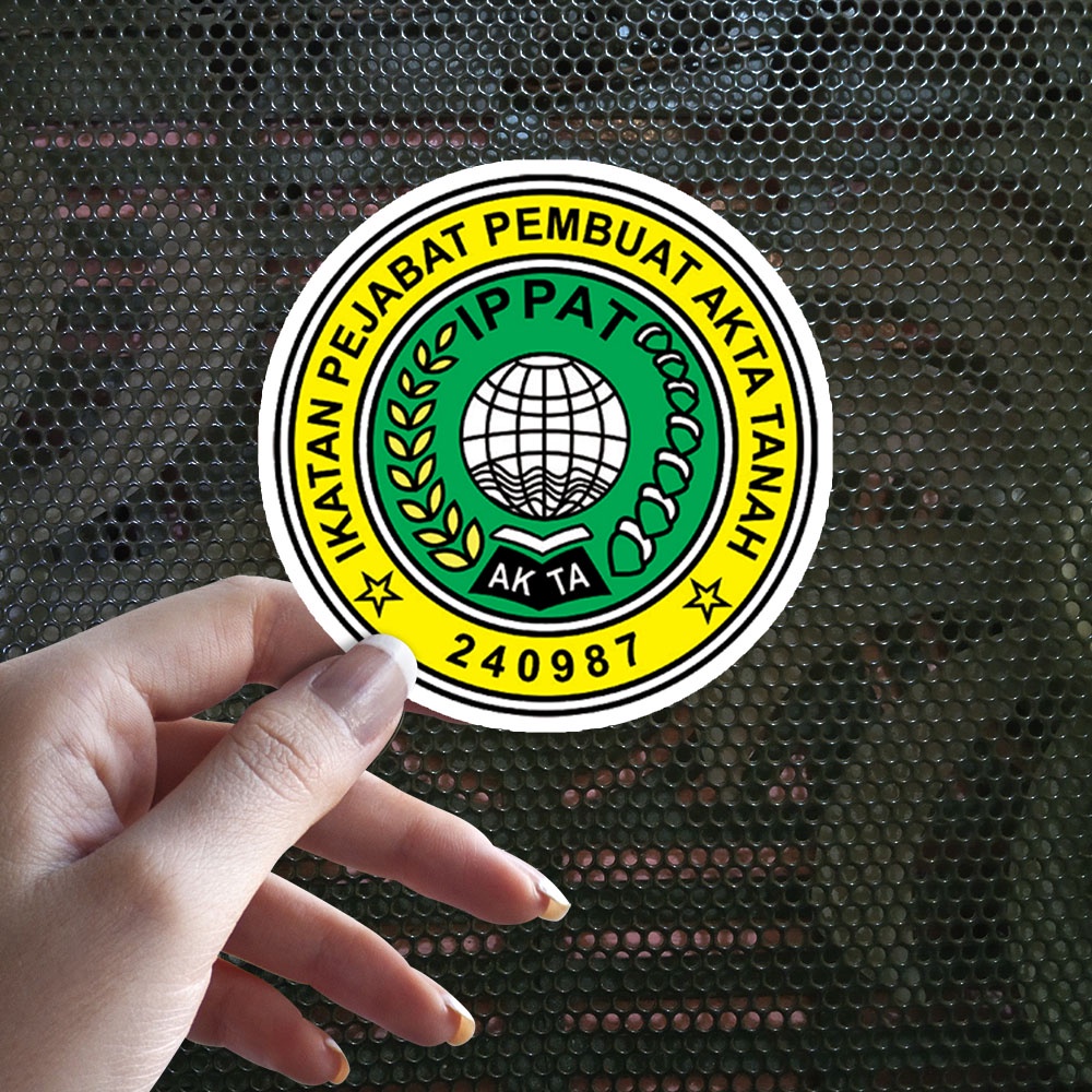 

Sticker Decal Vinyl Tahan Air IPPAT Ikatan Pejabat Pembuat Akta Tanah