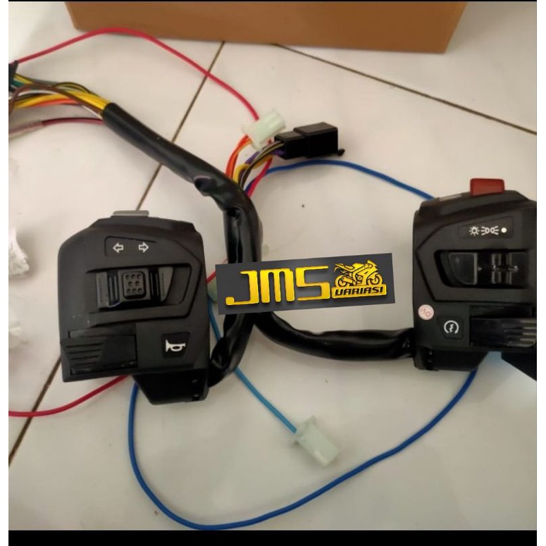 saklar lampu plus hazard nmax lama model bajaj pulsar nyala lampu biru set pnp