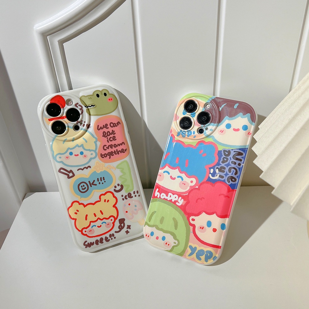 Soft Case Silikon Motif Kartun Buaya Untuk Iphone 11 8 7 Plus SE2 XS XR 12 13 PRO MAX