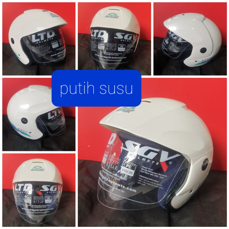 Helm LTD PUTIH SUSU ORIGINAL MALAYSIA