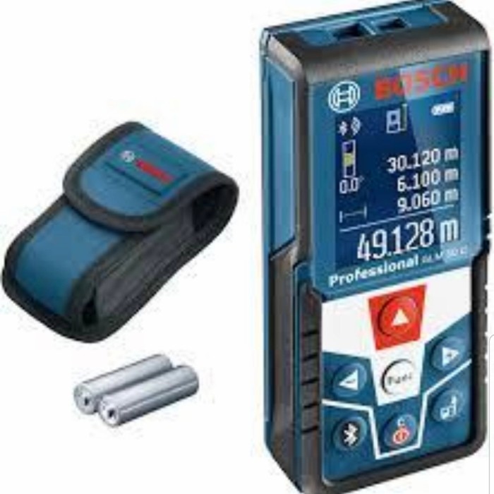 Bosch GLM 50 C - Pengukur Jarak Laser Digital 50m, Bluetooth, Tahan Air IP65