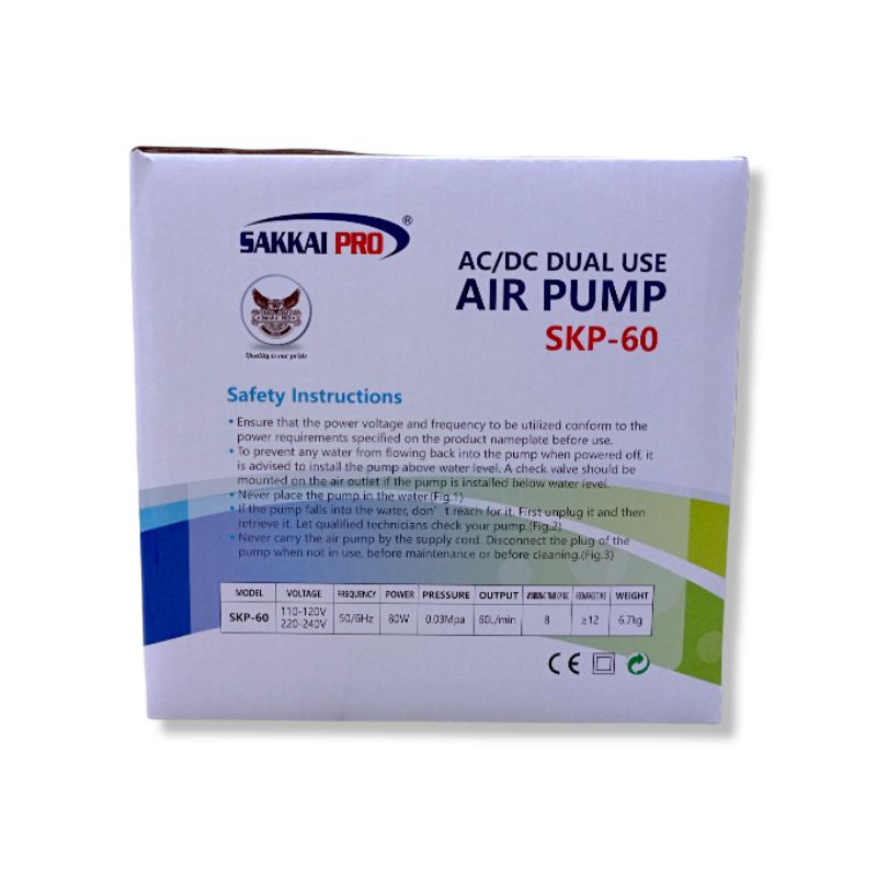 Airpump aerator ACDC SAKKAI PRO SKP 60
