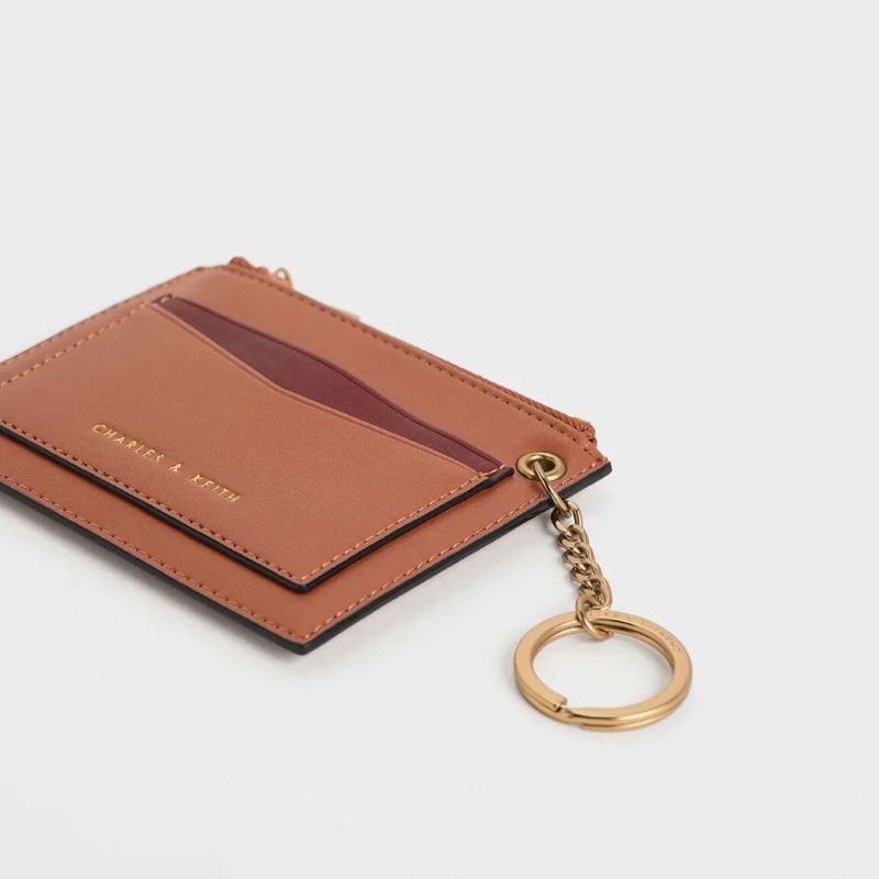 5.5 SALE | CK Two-Tone Zip Pocket Card Holder