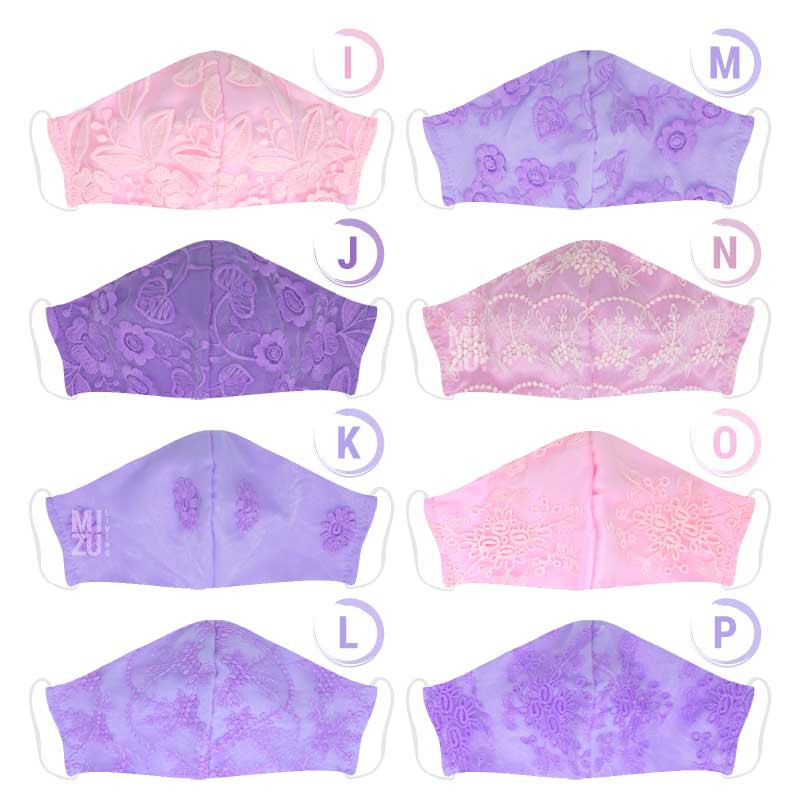 [SALE] MIZU DELICAT 8-12 KIDS Duckbill Lace Face Mask Masker Anak Kain Organza 3 Ply NON-MEDIS