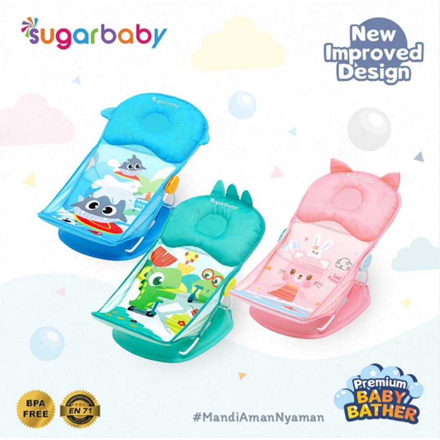 Kursi Mandi Sugar Baby Deluxe Baby Bather Perlengkapan Mandi Bayi