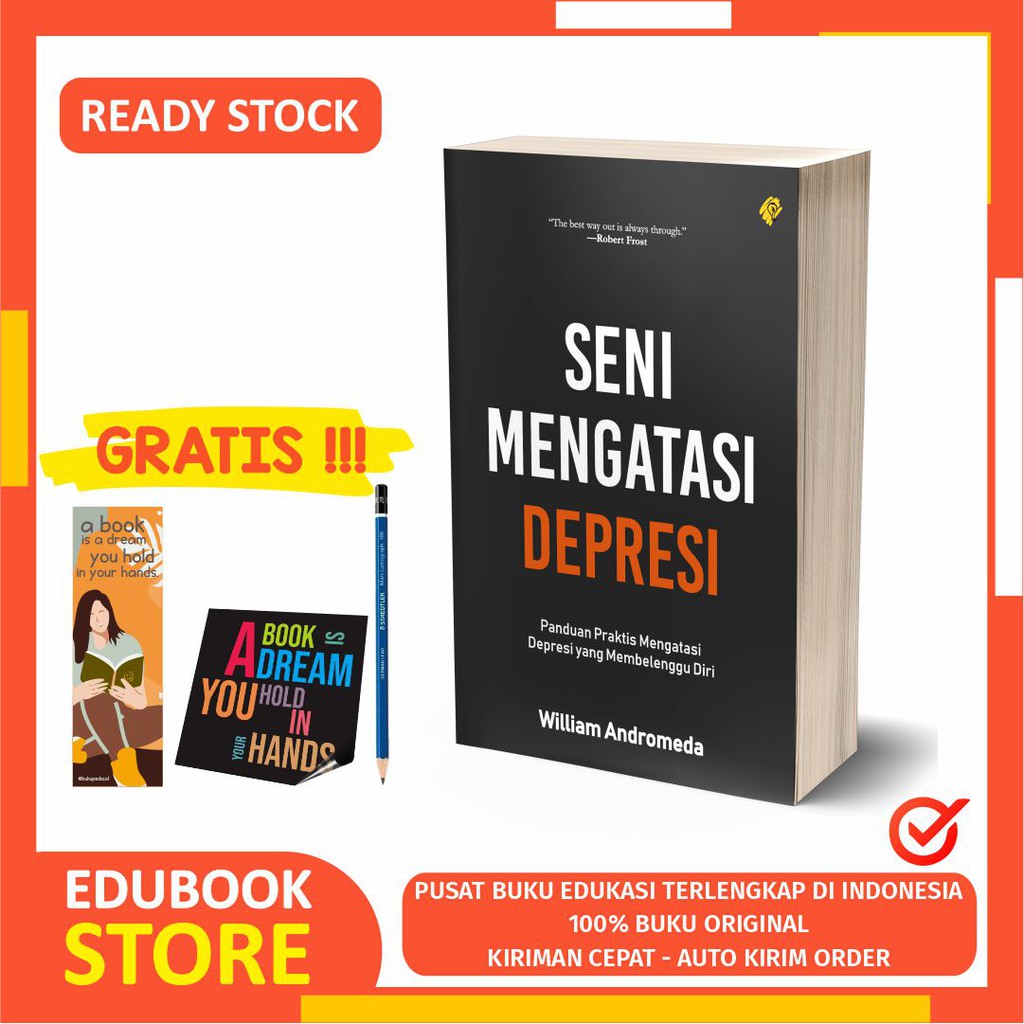 

SENI MENGATASI DEPRESI - BRIGHT PUBLISHER - (BONUS PENSIL 2B, BOOKMARK, STIKER)