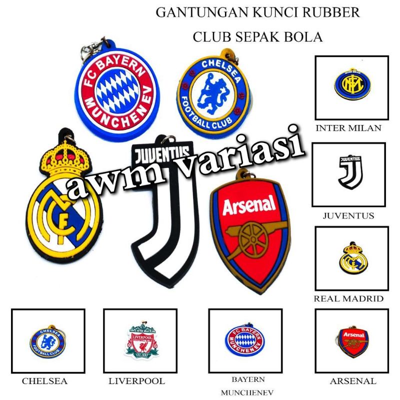 GANTUNGAN KUNCI LOGO BOLA DUNIA