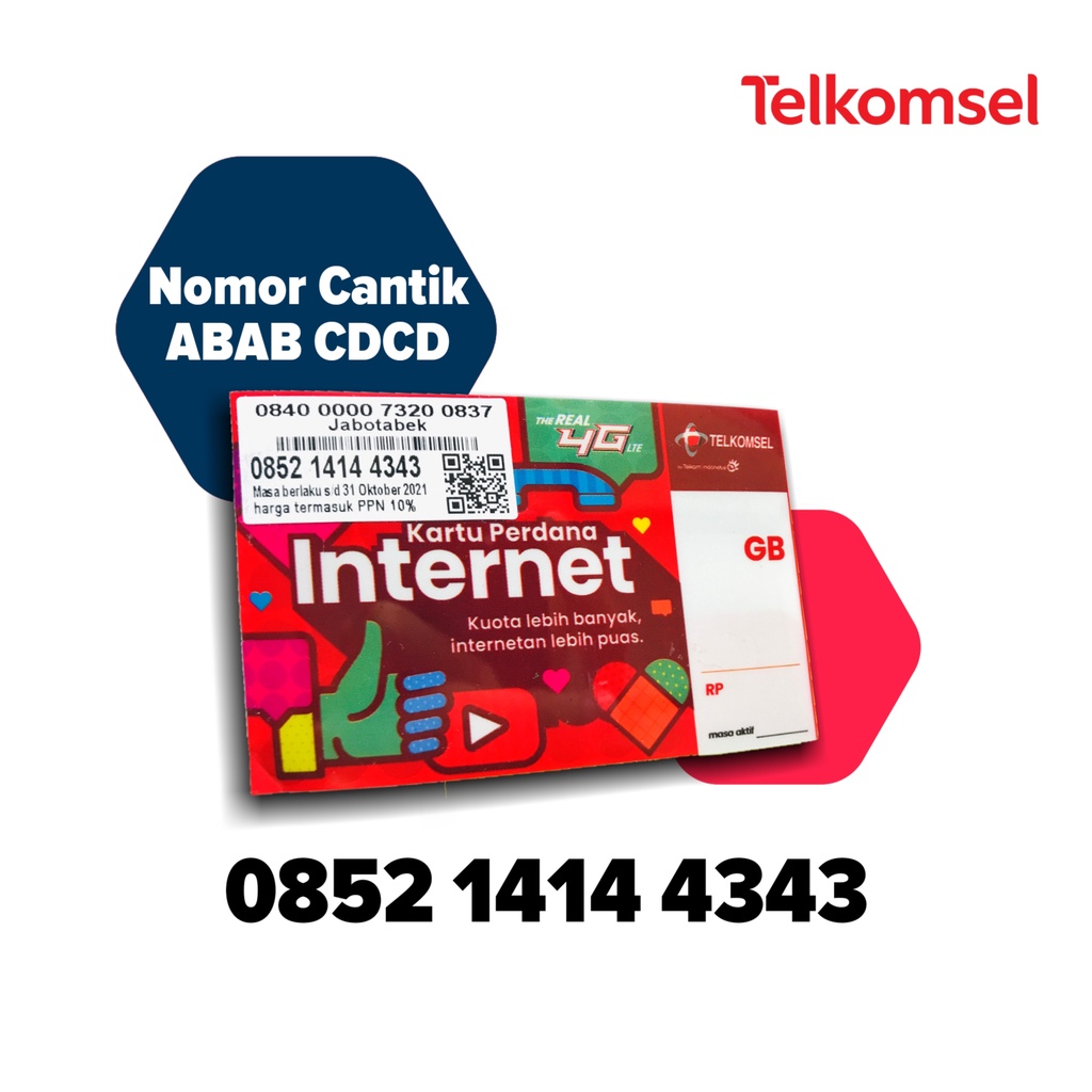 Nomor Cantik Telkomsel Kartu As Seri 1414 4343