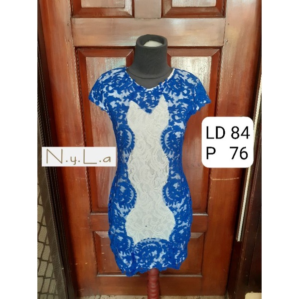 N.y.l.a Basic Lace Bodyfit Mini Dress - preloved