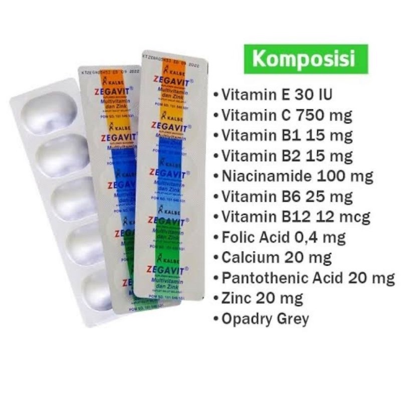 Zegavit Vitamin Multivitamin dan Mineral