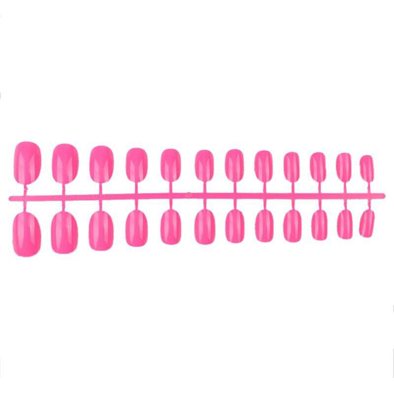 KUKU PALSU OVAL GLOSSY 24 PCS STYLE CASUAL / FAKE NAIL