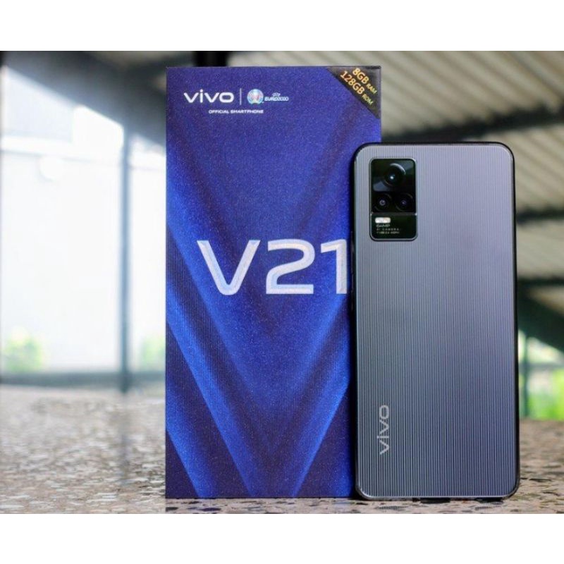 HP BARU VIVO V21 | V21 5G 64 OIS CAMERA GARANSI RESMI SEGEL ORI 100%-V21 8/128 Dusk blue