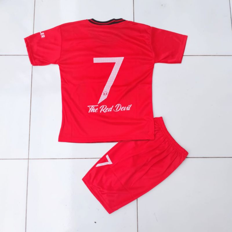 Mulkids. Setelan Jersey Bola Kaos Anak Laki United Terbaru 2022 Pakaian Olahraga SepakBola Anak Laki Laki