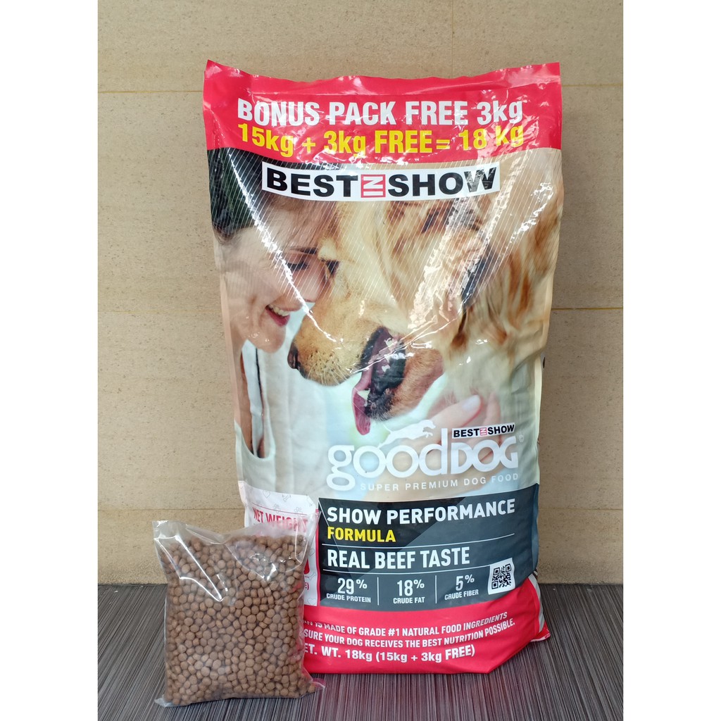 Makanan Anjing Dog Food Best In Show Good Dog Adult Beef Repack 1kg