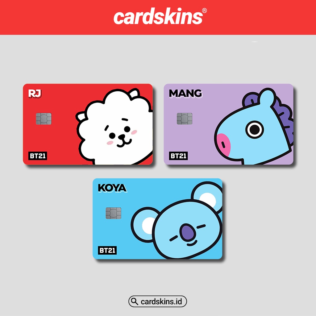 STICKER SKIN CARD BT21 SPECIAL HOLOGRAM LOVE | GARSKIN / STICKER KARTU ATM / SKIN KARTU ATM / DEBIT / CREDIT / EMONEY / FLAZZ | CARDSKINS