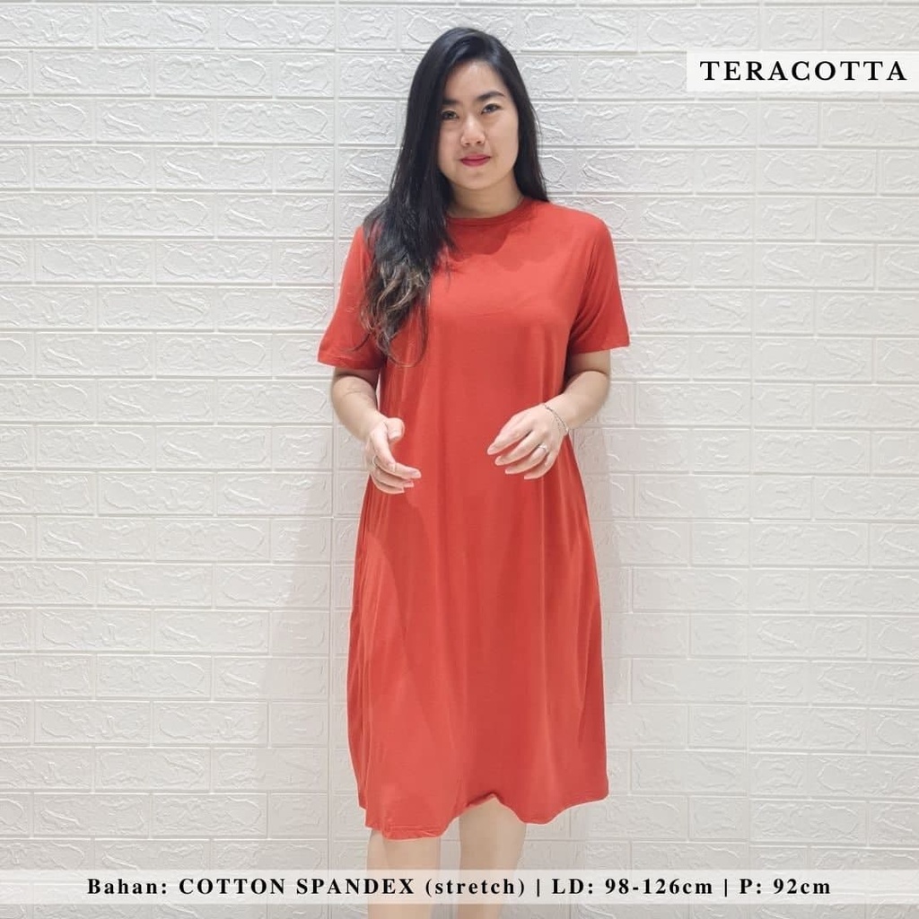 3317 talia basic dress casual dress bigsize oversize daster