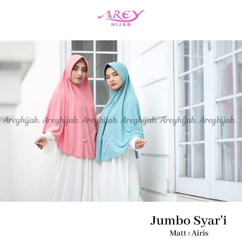(Arey Syari) Hijab Instan Khimar Syari original Arey Hijab