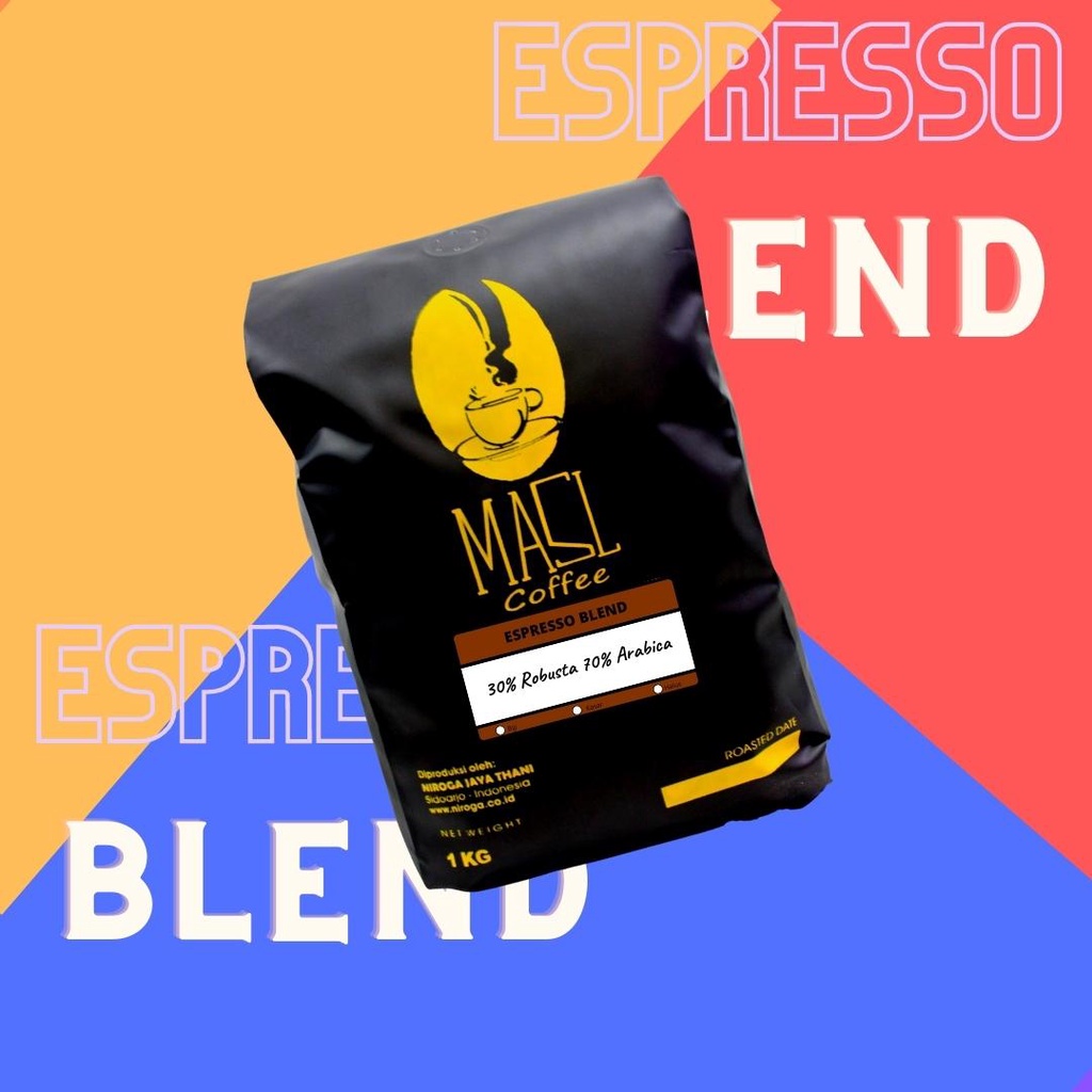 

MASL Coffee - Kopi Espresso Blend Robusta Arabika - 30 : 70