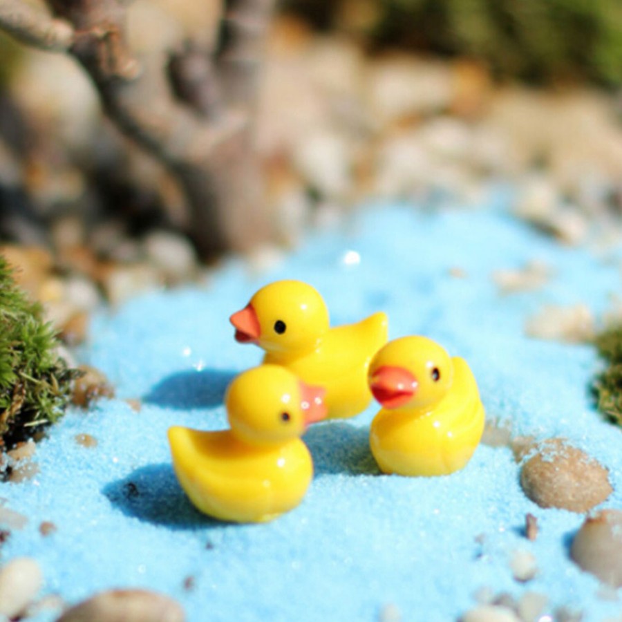 Miniatures - Terrariums - Fairy Garden - Animal_Yellow Duck (6pcs)