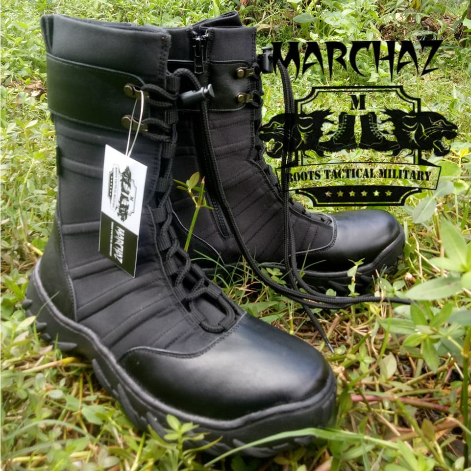 SEPATU PDL NINJA KULIT ASLI SEPATU PDL MERK MARCHAZ SEPATU PDL TNI POLRI SECURITY SATPAM SALPOL PP