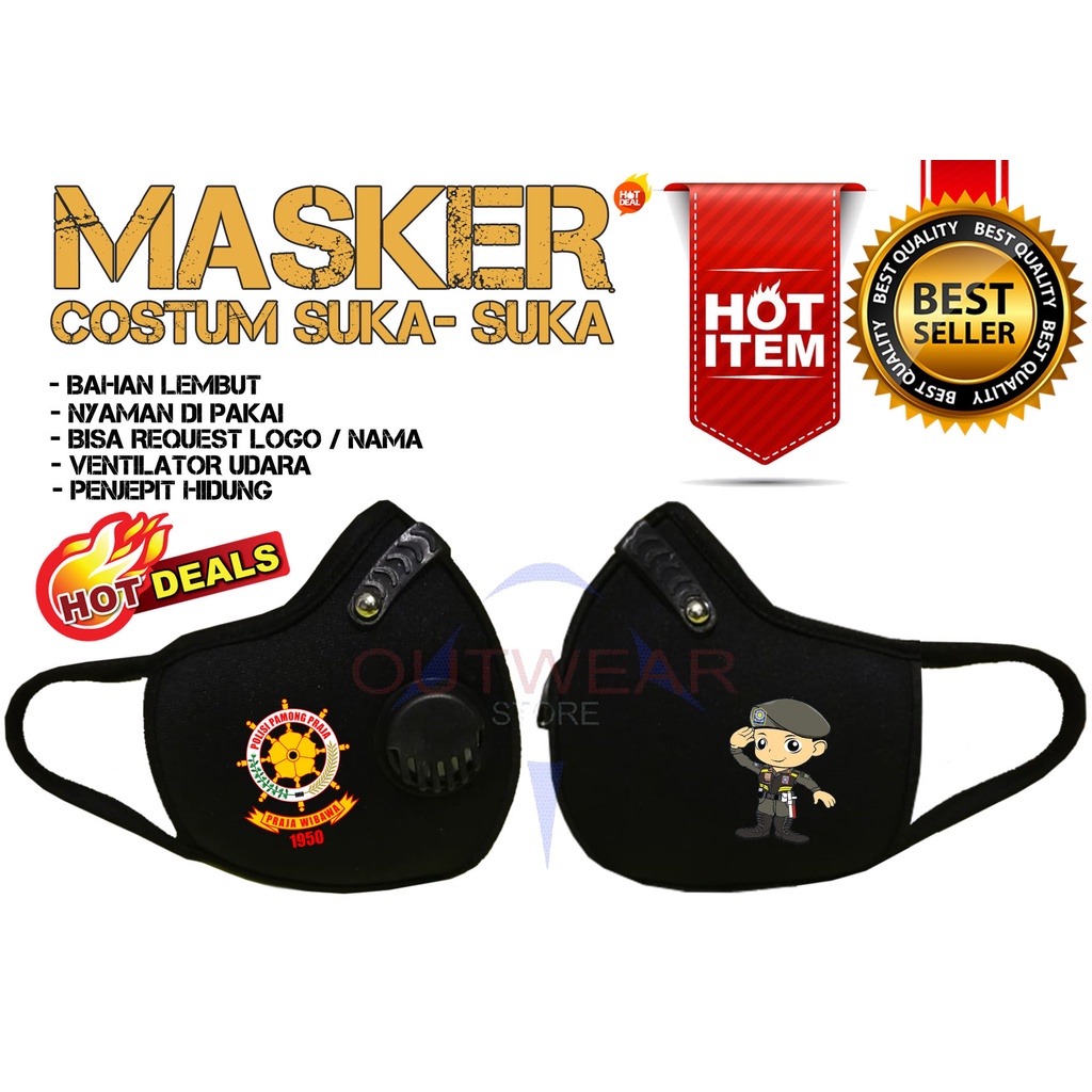 MASKER POL PP PRAJA TERBARU
