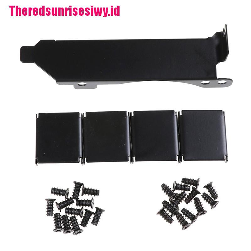 【Theredsunrisesiwy.id】3 Fan Mount Rack PCI Slot Bracket+20 Screw+4 Connector For Video GPU Card Cooler