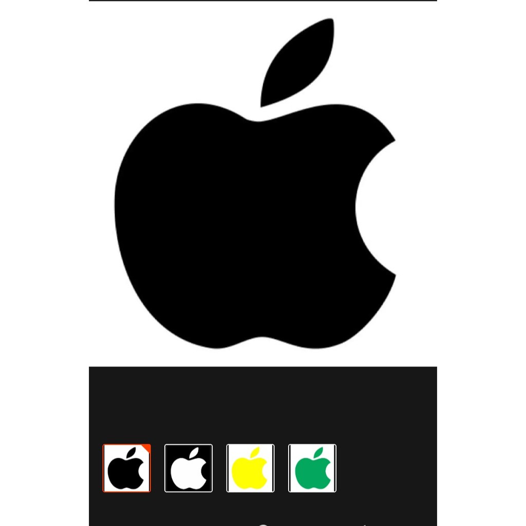 Terlaris cutting stiker mobil logo APPLE laptop terbaru murah