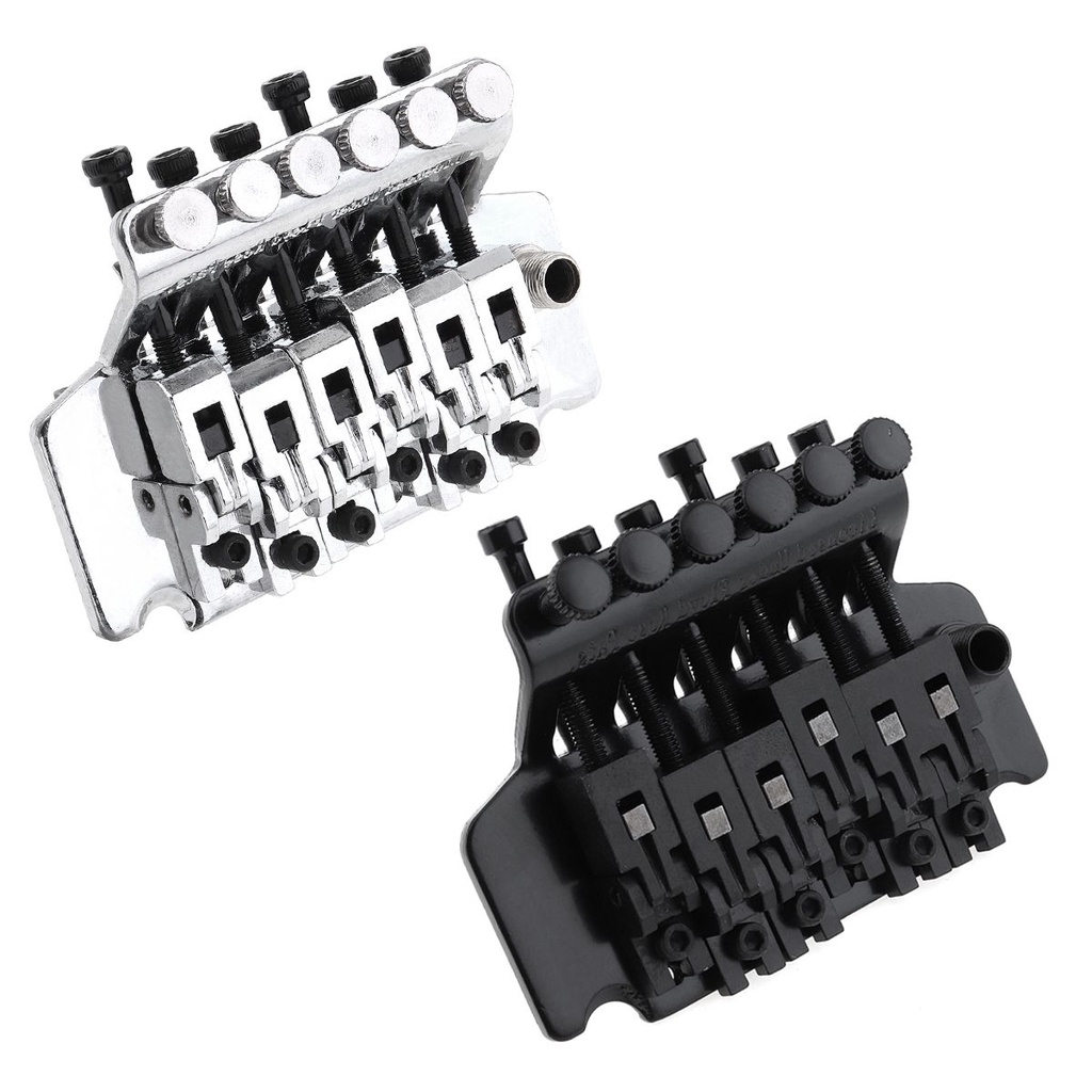 Saddle Tremolo Bridge System 6 Senar Bahan Zinc Alloy 2 Warna