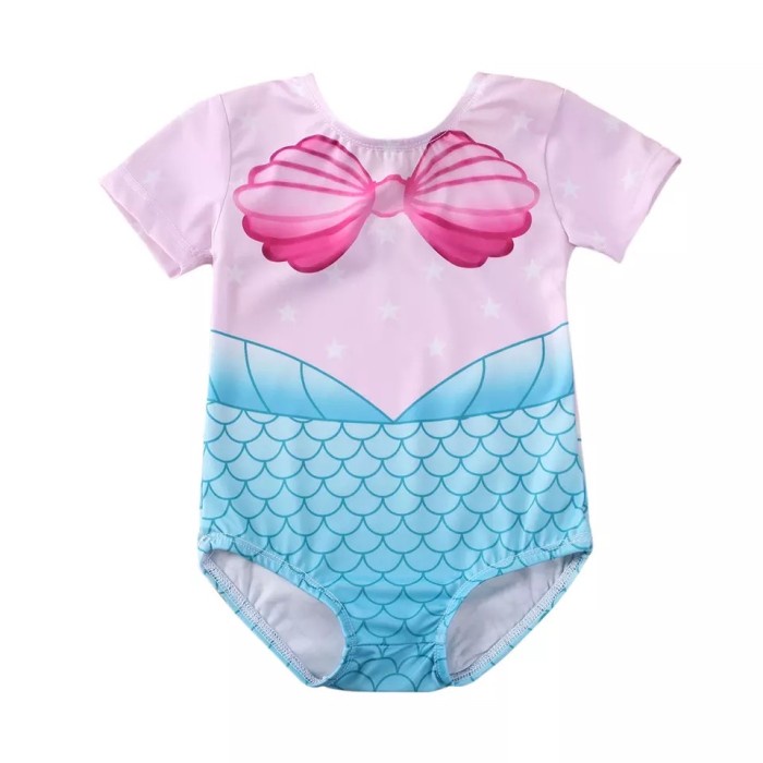 Baju Renang Wanita BAJU RENANG BAYI PEREMPUAN MERMAID PINK SWIMSUIT BABY GIRL KIDS - 2-3 tahun(X9B9)