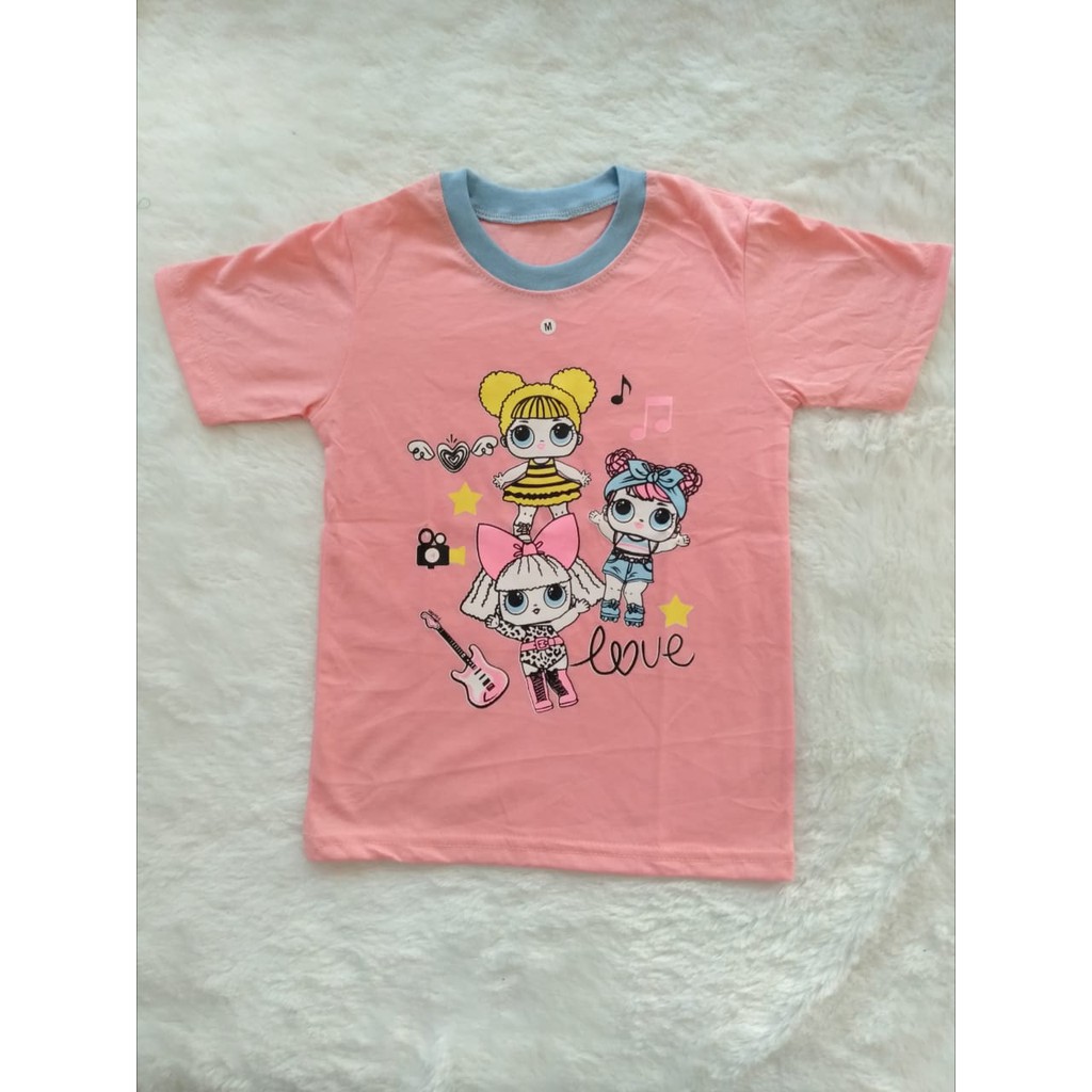 kaos anak motif karakter ukuran XL usia 4-5 tahun-6