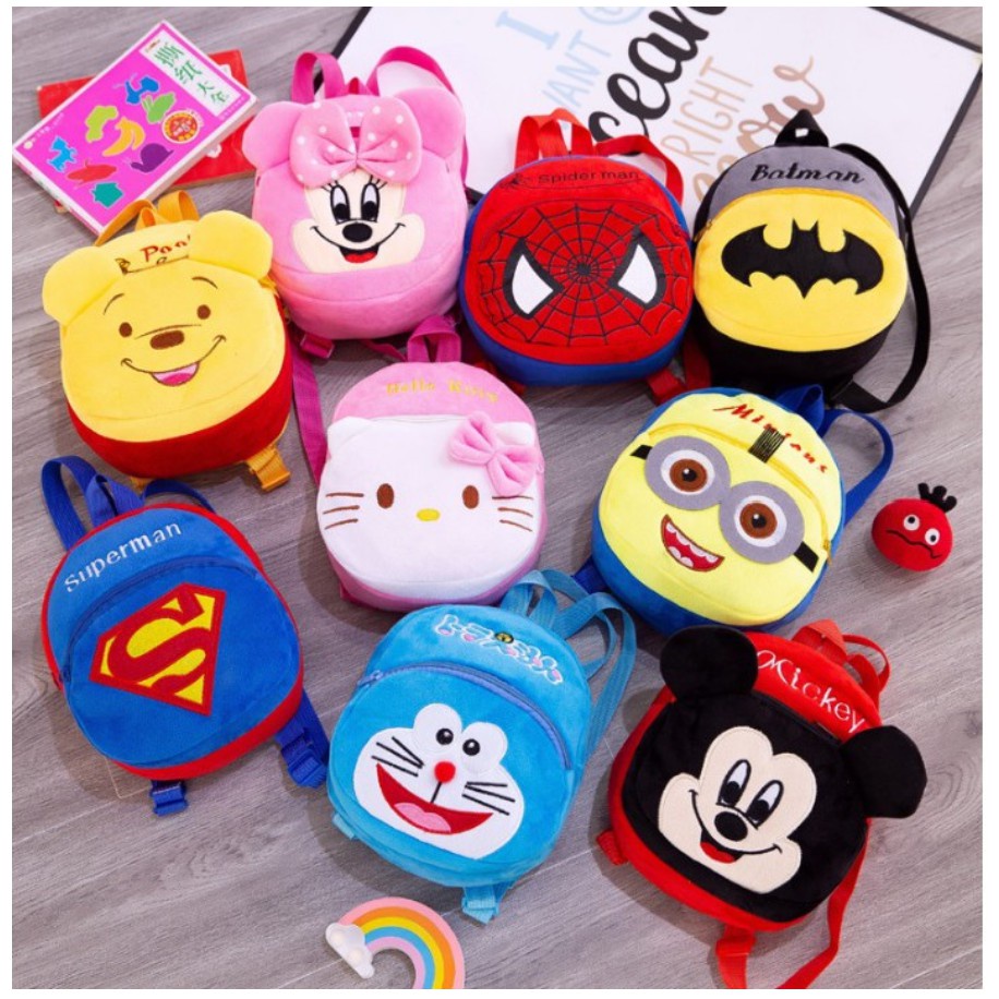 BAJ Tas Ransel Anak Karakter Boneka Bag Backpack Mini Motif Cartoon Cute Tas Sekolah - BB TA004