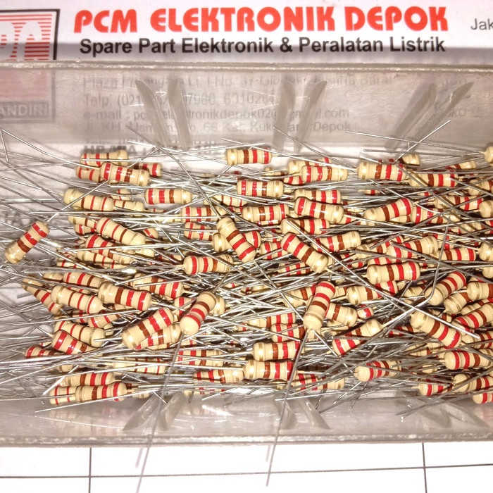74W050E Resistor 220 Ohm 220R 0.2Watt 1/2W Toleransi 5% Y5lp