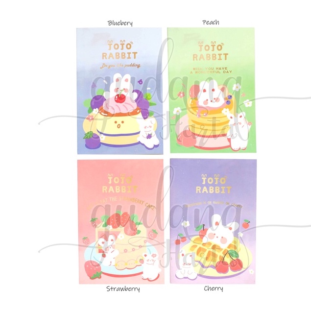 

GCC Notebook A5 Jojo Rabbit Buku Motif Kue Kelinci GCC 308648