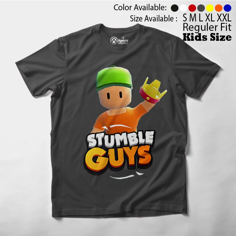 Baju Kaos Atasan Anak Laki-Laki Gamers Stumble Guys