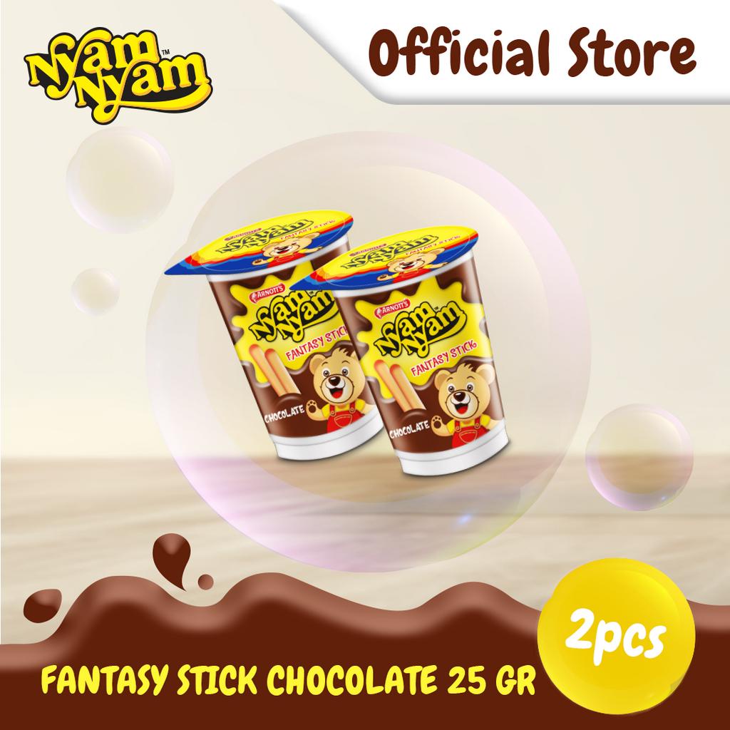 Jual Nyam Nyam Fantasy Stick Chocolate 25 Gr X2 Shopee Indonesia 9927