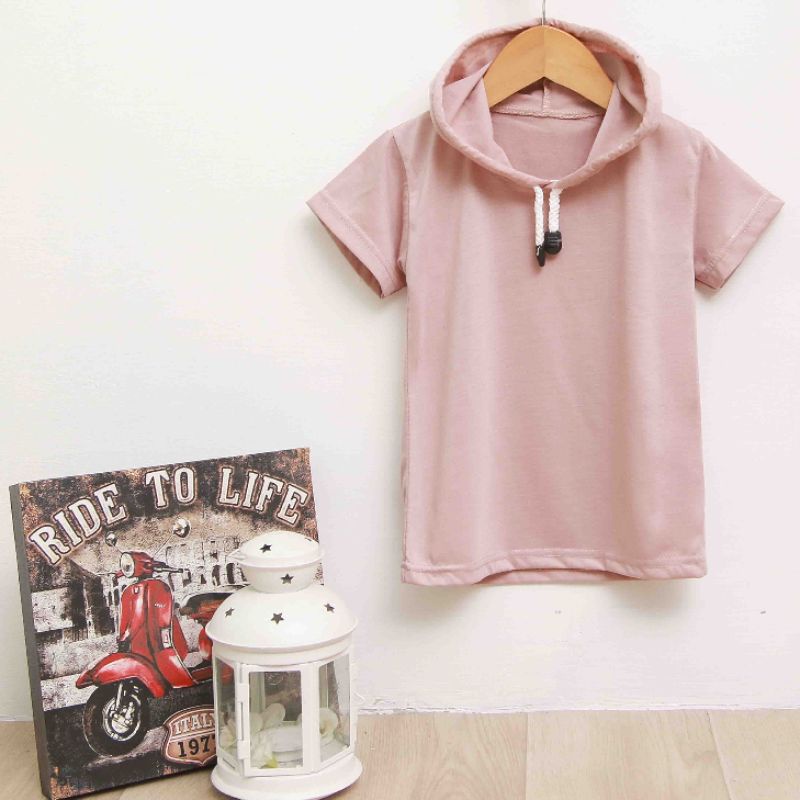 Top Kid Kaos Hoodie Lengan Pendek Anak Laki-Laki 2-9 Tahun 06