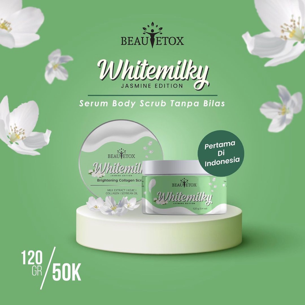 BEAUTETOX BODY SCRUB | Lulur Badan Beautetox BPOM | refill lulur | lulur jasmine beautetox