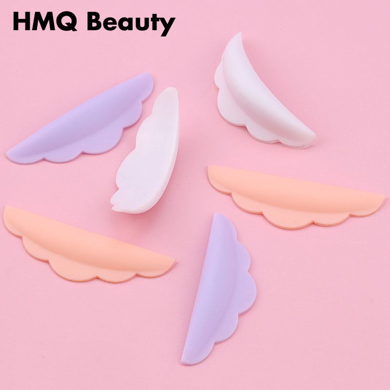 6pcs Campuran Warna Daur Ulang Eyelash Perm Batang S M L Silikon Eyelash Perm Batang Untuk Eyelash Perm Eyelash Extension Shields Pads