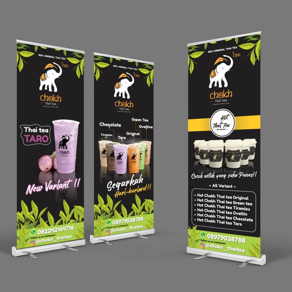 20+ Latest Contoh Desain Banner Thai Tea Neon Patroll