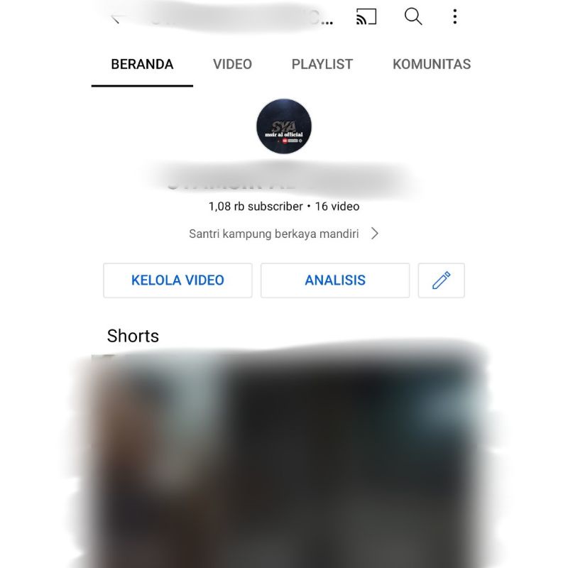 (Terjual) Akun YouTube 1k Subscribe (Belum Monetisasi)