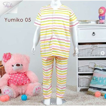 Piyama Yumiko Baju Tidur Anak Shofwah Adem Motif Cantik