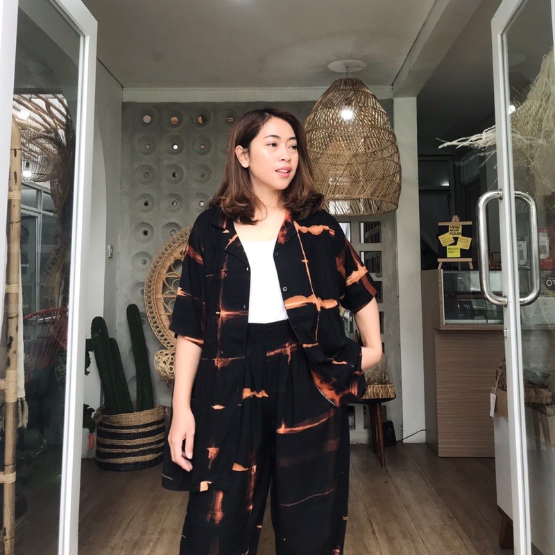 hazel : blaline ( handmade tie dye ) one set premium