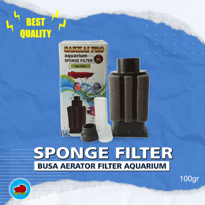 Sponge Bio foam filter aquarium bio foam busa aerator filter kolam ikan hias