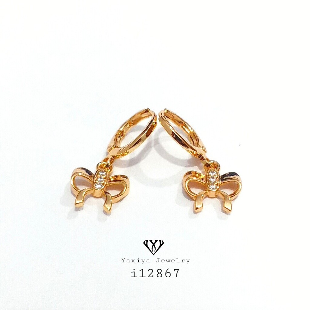 

Anting Pita Permata Zircon Perhiasan Lapis Emas 18K Yaxiya Jewelry 188