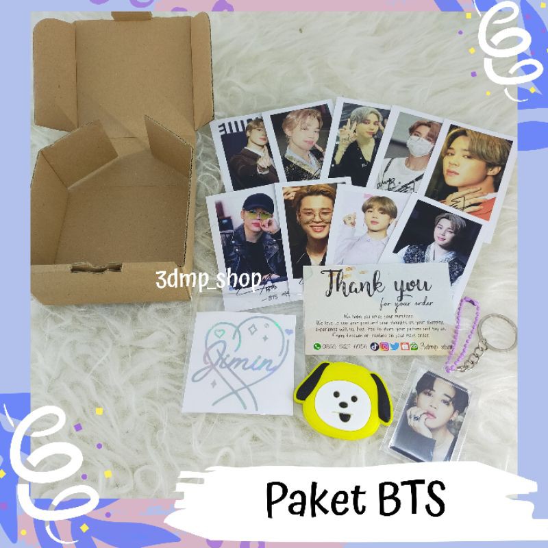 Paket Box Bts Kado Gift Hampers Jimin Suga Jhope Rapmonster Jin Seokjin V Taehyung Jungkook