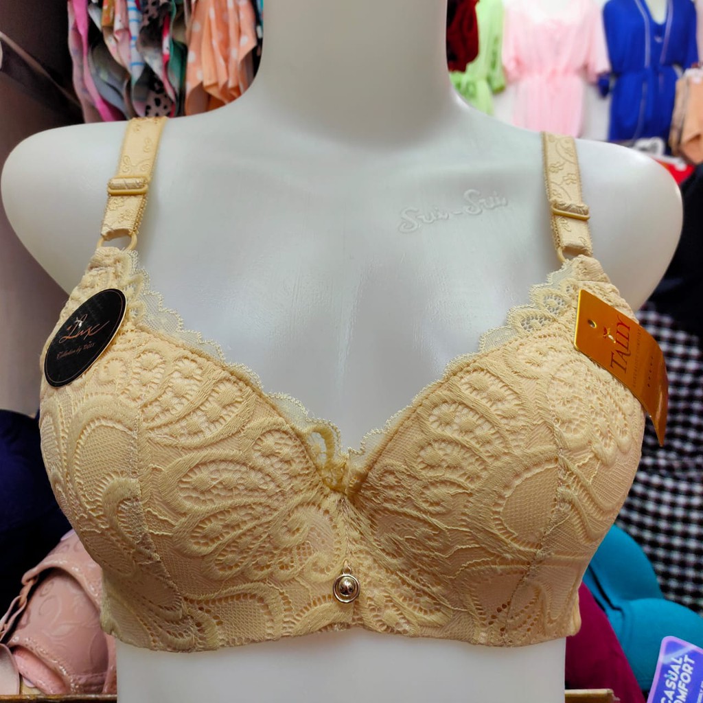 Bra Tally 8115 Berbahan Katun Anti Iritasi erta Berkawat dan Busa Tipis serta Bermotif Bunga Cantik