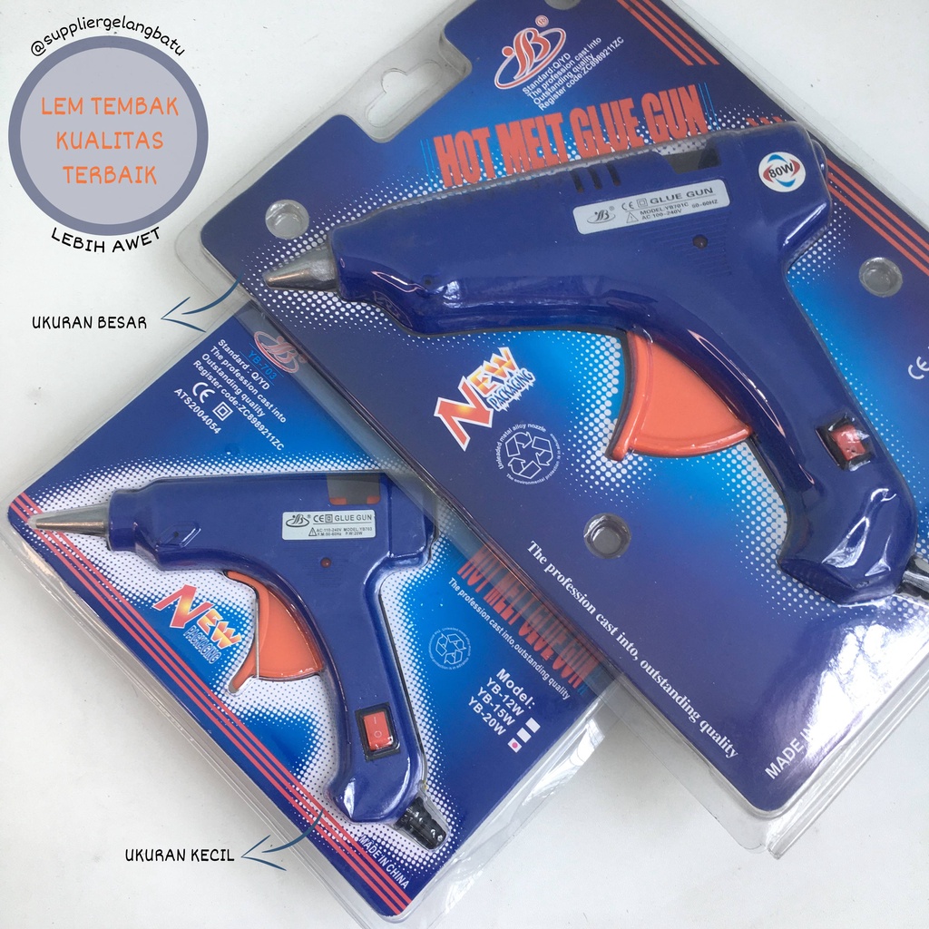 &quot;B&quot; HOT MELT Glue Gun 20 80 Watt Lem Tembak Cepat Panas SPECIAL CRAFT