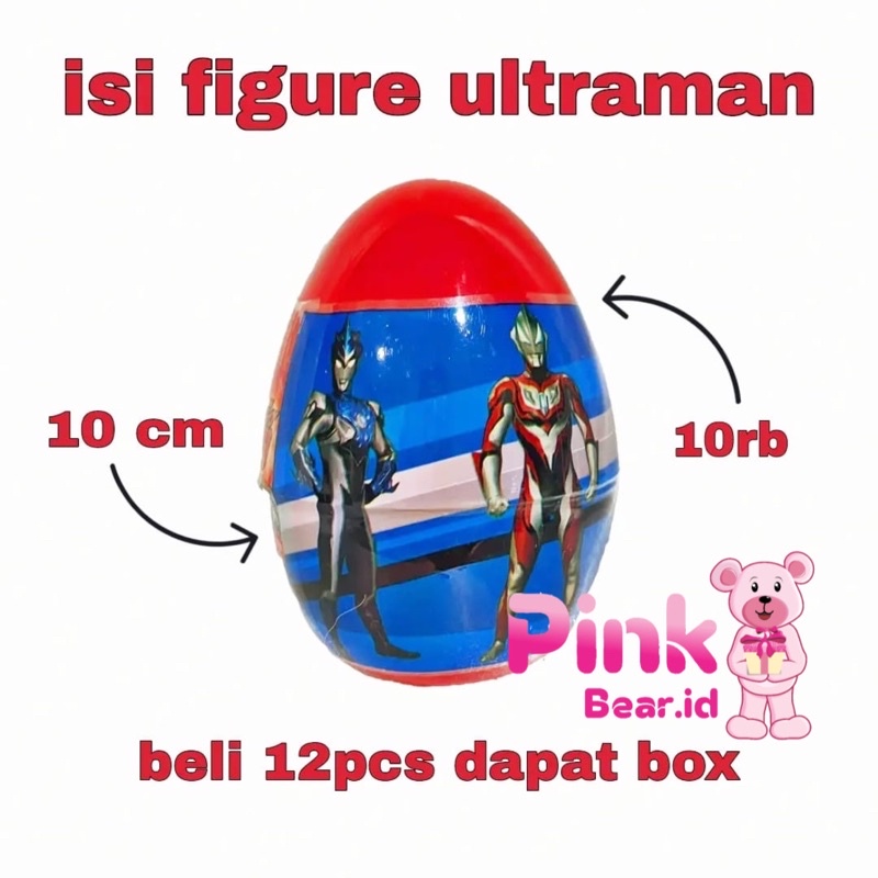 Mainan Telur Teluran Ultraman Surprise Egg 10 Cm/Mainan Surprise Ultraman Telur 10 cm