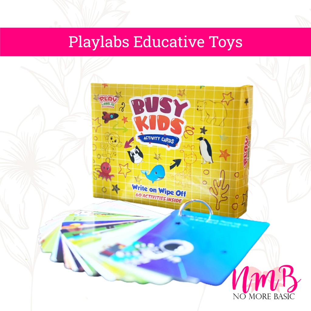 Playlabs Bundle Set Creative Expression-Mighty Speed-Busy Kids Activity Cards Mainan Edukasi Anak