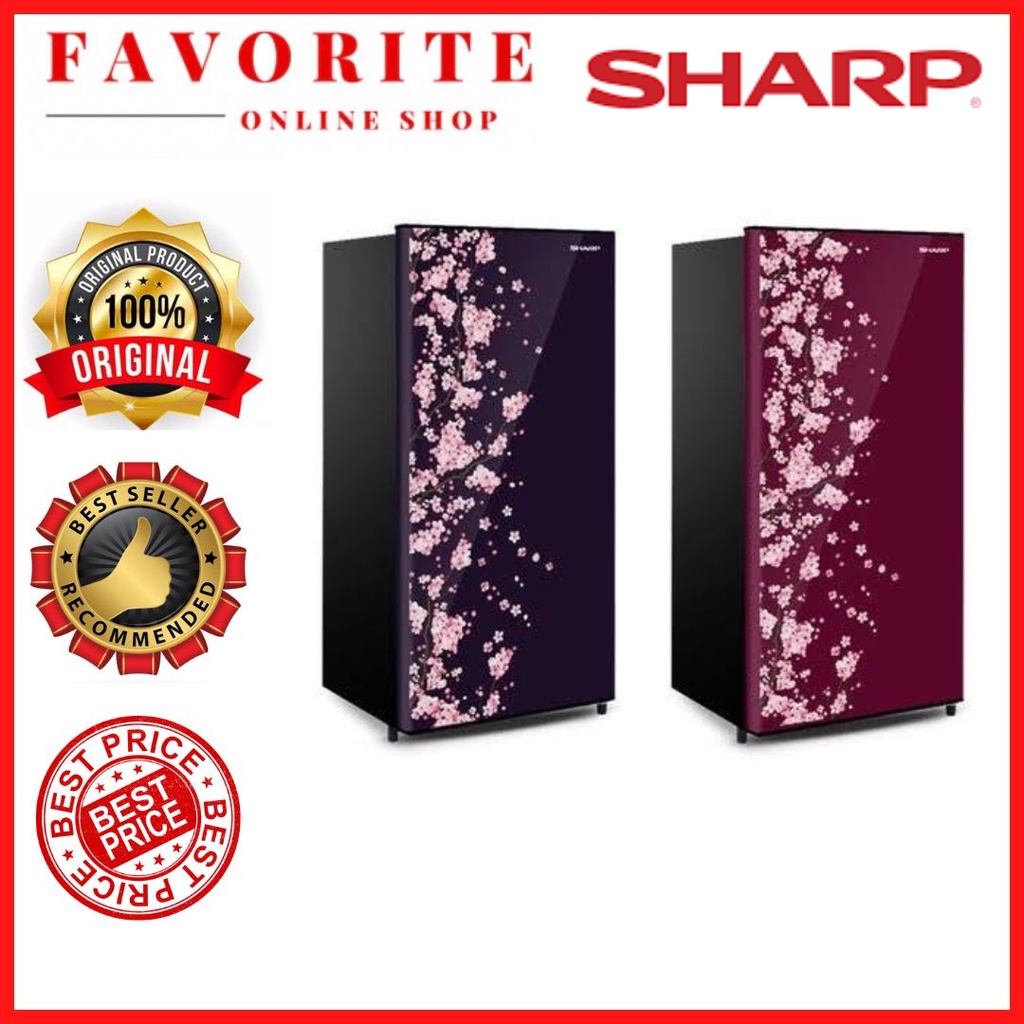 KULKAS SHARP 162 SJN162DVR LEMARI ES 1 PINTU SJN162DVR / SJN 162